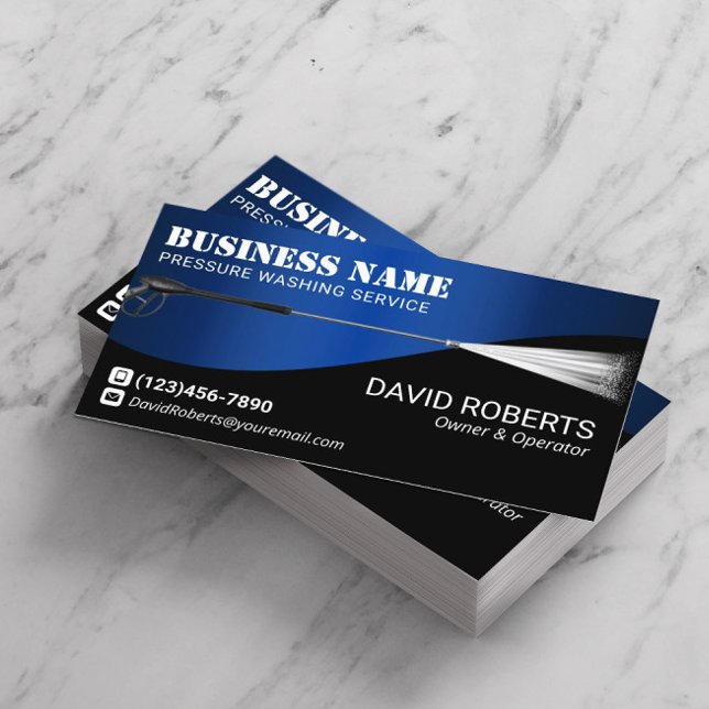 Cartão De Visita Potência de lavagem de pressão Limpeza de metal az (Criador carregado)