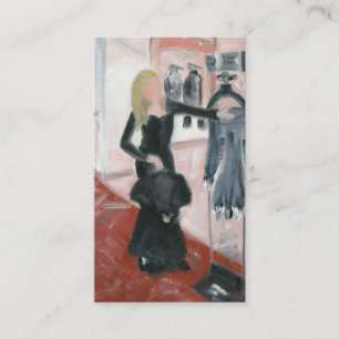 Cartão De Visita Pouco vestidos pretos