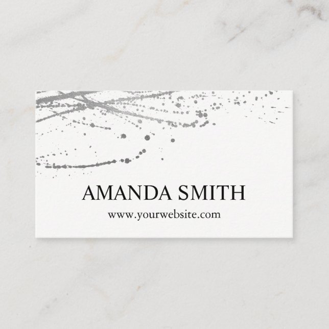 Cartão De Visita Prata (Frente)