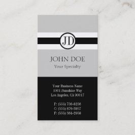 Cartão De Visita Prata do pendente do médico