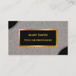 Cartão De Visita Prata Dourada moderna do luxo