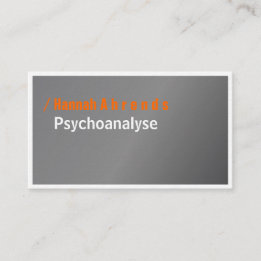 Cartão De Visita Prata e Tipografia, elegante, ousada