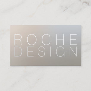 Cartão De Visita Prata Luminosa do Designer Minimalista Moderno