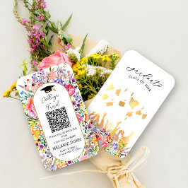 Cartão De Visita Precioso fundo universitário da Faculdade Wildflow