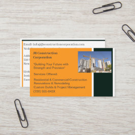 Cartão De Visita Prédio, Construção de Crane