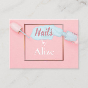 Cartão De Visita Prego à moda tecnician, salão de beleza do cart