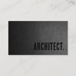 Cartão De Visita Premier Black Faux Leather Architect