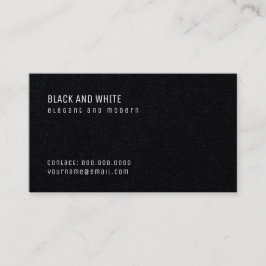 Cartão De Visita prêmio preto mínimo pro