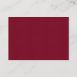 Cartão De Visita Premium Burnt Maroon 3.5 x 2.5 Card Format