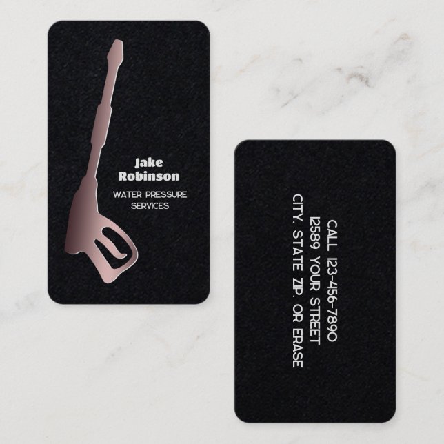 Cartão De Visita Premium de lavagem por pressão (Frente/Verso)