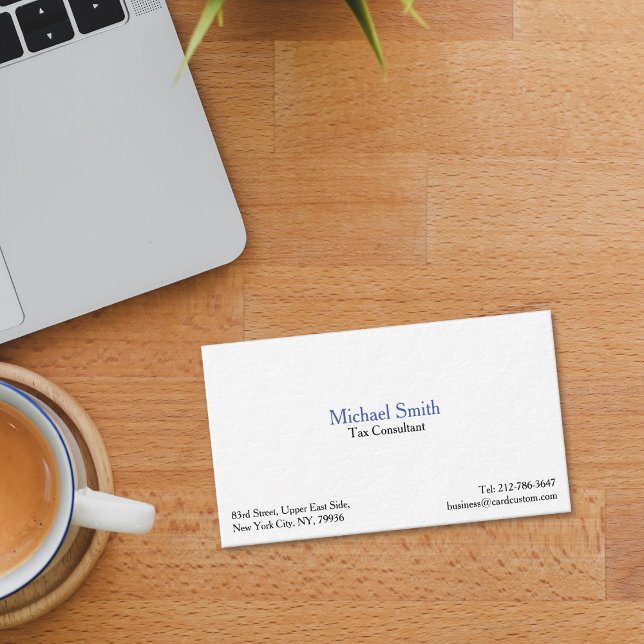 Cartão de visita Premium moderno profissional (Professional Modern Thick Premium Business Card)