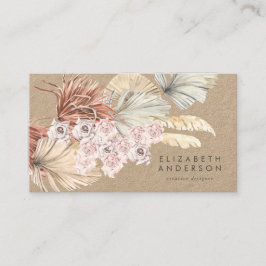 Cartão De Visita Premium Pampas Original Kraft Modern Designer