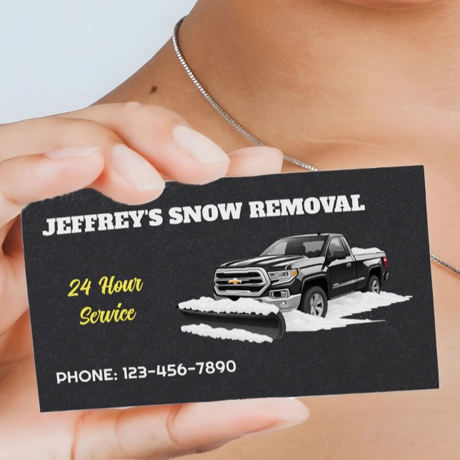 Cartão De Visita Prensagem de Neve Premium (Snow Removal Cards)