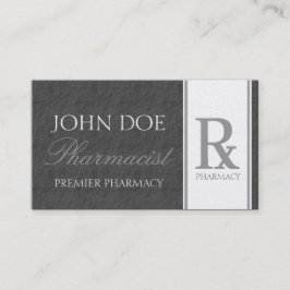 Cartão De Visita Prescrição do farmacêutico que combina a farmácia