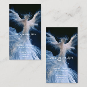Cartão De Visita Presença Luminosa Anjo Alado