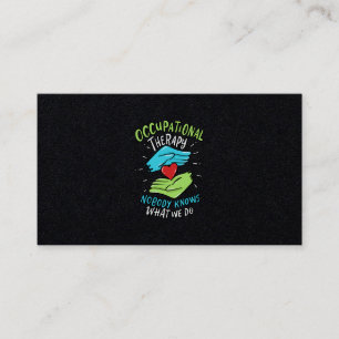 Cartão De Visita Presente de Enfermeira com Terapêutica Ocupaciona
