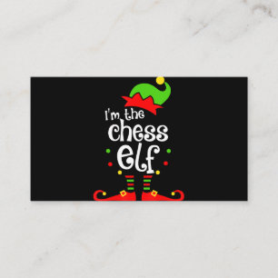 Cartão De Visita presente de natal de amigo da família de elf xmas