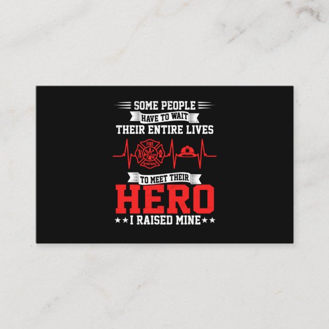 Cartão De Visita Presente do Bombeiro| Algumas Pessoas Esperam Bomb (Frente)