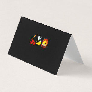 Cartão De Visita Presente do Bombeiro   Bombeiro Amar Abelhas