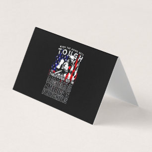 Cartão De Visita Presente do Bombeiro   Filha de bombeiro americano