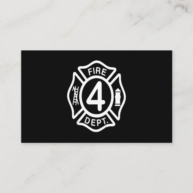 Cartão De Visita Presente do Bombeiro | Presentes De Bombeiro (Frente)