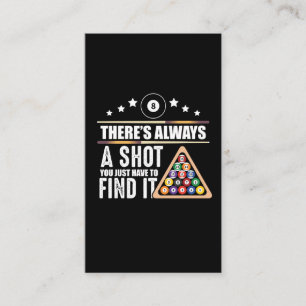 Cartão De Visita Presente do jogador de Piscina do grupo Billiards