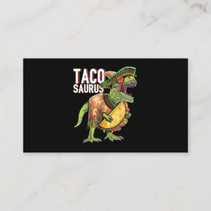 Cartão De Visita Presente do Partido Taco Dinossauro Cinco de Mayo
