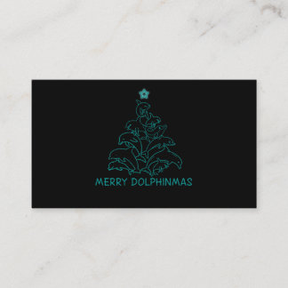 Cartão De Visita Presente no golfinho | Golfinho Merry Árvore de Na