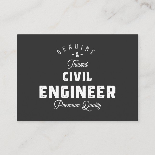 Cartão De Visita Presente para Engenheiro Civil (Frente)