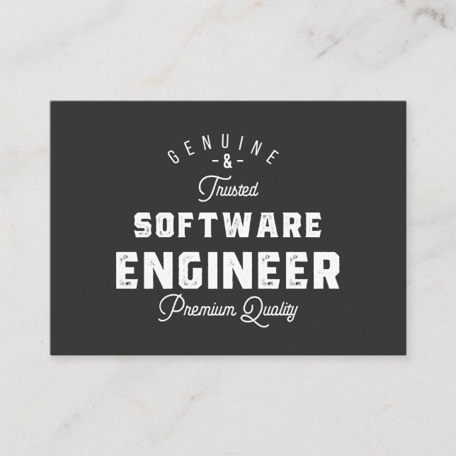 Cartão De Visita Presente para o Engenheiro de software (Frente)