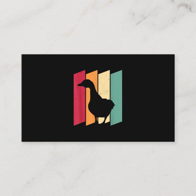 Cartão De Visita Presente para o fazendeiro de ganso-pato (Frente)