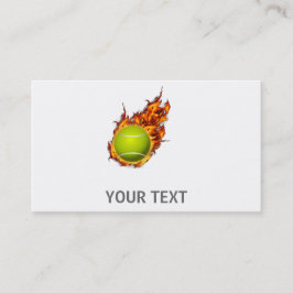 Cartão De Visita Presente personalizado de Tênis Ball no tema Tênis