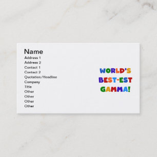 Cartão De Visita Presentes brilhantes das cores da gama do