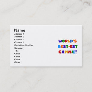 Cartão De Visita Presentes brilhantes das cores do Melhor-est