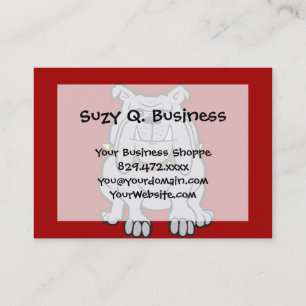 Cartão De Visita Presentes de Lover de Cães Vermelhos