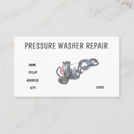 Cartão De Visita Pressure Washer Repair