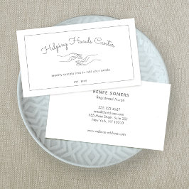 Cartão De Visita Prestador de cuidados Adulto em ambulatório, Logot