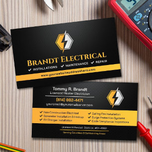 Cartão De Visita Prestador de Serviços Elétricos Profissional - Ele