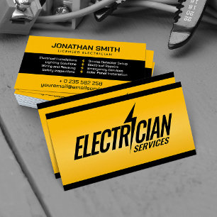 Cartão De Visita Prestador de Serviços Elétricos Profissional - Ele
