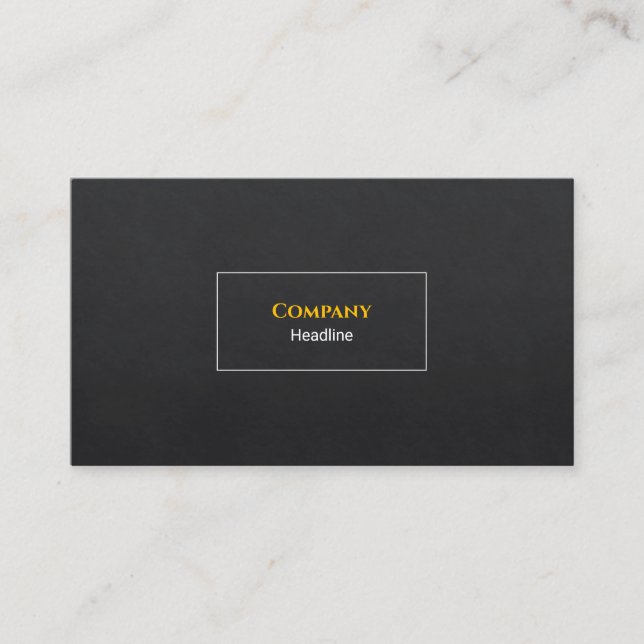 Cartão de visita Preto (Frente)