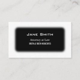 Cartão De Visita Preto & branco