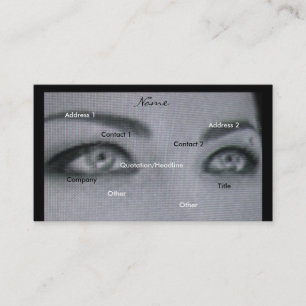 Cartão de visita preto & branco do fotógrafo