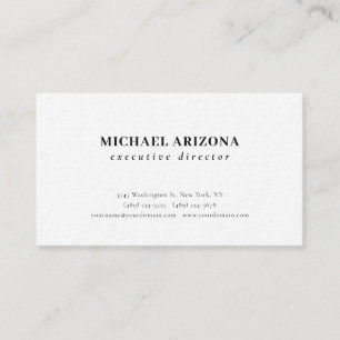 Cartão De Visita Preto Branco Minimalista Simples Plano Premium Gro