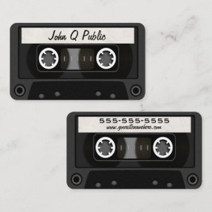 Cartão De Visita Preto da fita da mistura