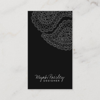 Cartão De Visita Preto de 311 Myah Paisley