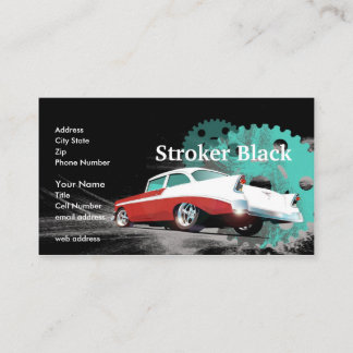 Cartão de visita preto de Stroker