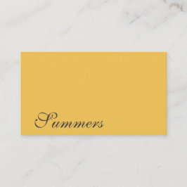 Cartão De Visita Preto Dourado Simples Moderno