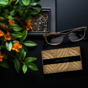 Cartão De Visita Preto Dourado Vip do laço do ornamento floral de