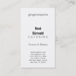 Cartão De Visita Preto e Branco