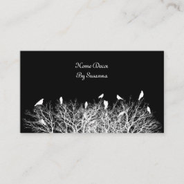 Cartão De Visita Preto e Branco em Contraste